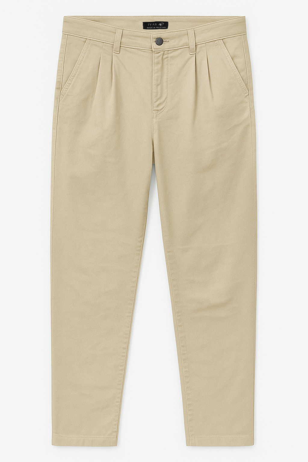 IVAR® Fawn Twill Straight Fit Pleated Pants