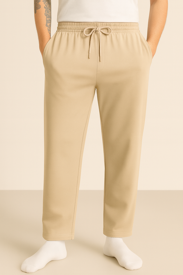 Khaki Knitted Pajama (100% Combed Cotton)