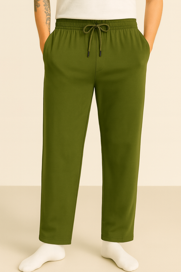 Army Green Knitted Pajama (100% Combed Cotton)