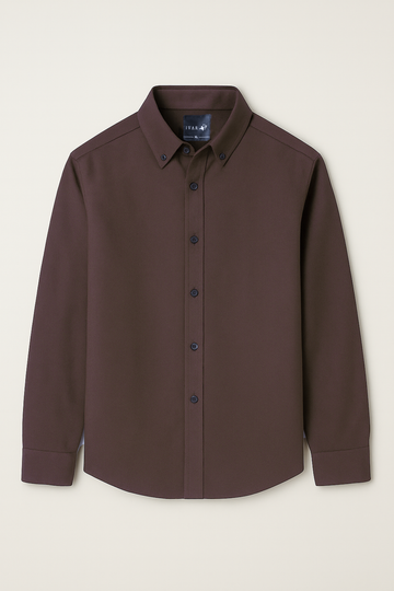 IVAR® Non Iron Chocolate Brown Shirt