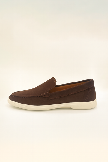 IVAR® Chocolate Brown Suede Loafers