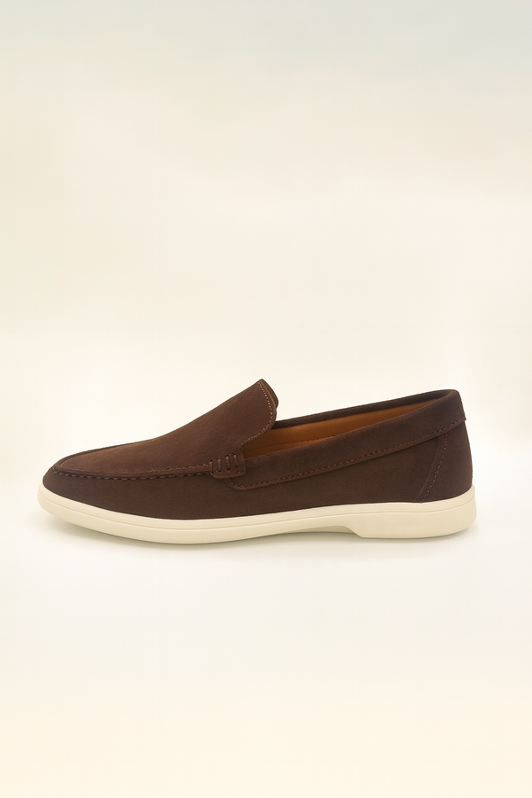 IVAR® Chocolate Brown Suede Loafers