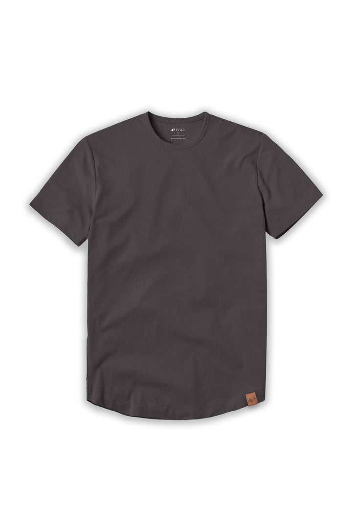 IVAR® Luxeknit Chocolate shirt (Curved Hem design)