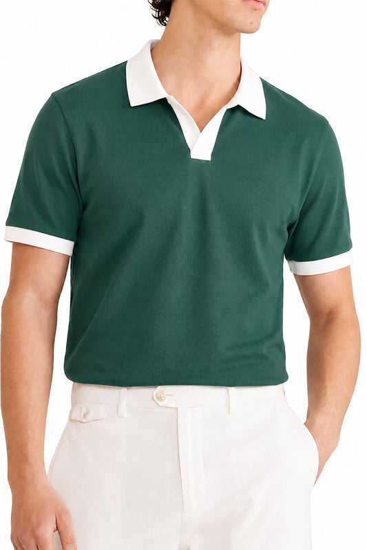 IVAR® Deep Forest Contrast J/C Polo