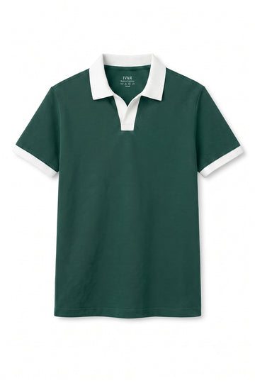 IVAR® Deep Forest Contrast J/C Polo