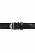 Ivar Black Croc Embossed Leather Belt - Full Length Flat Lay - IVAR Clothing