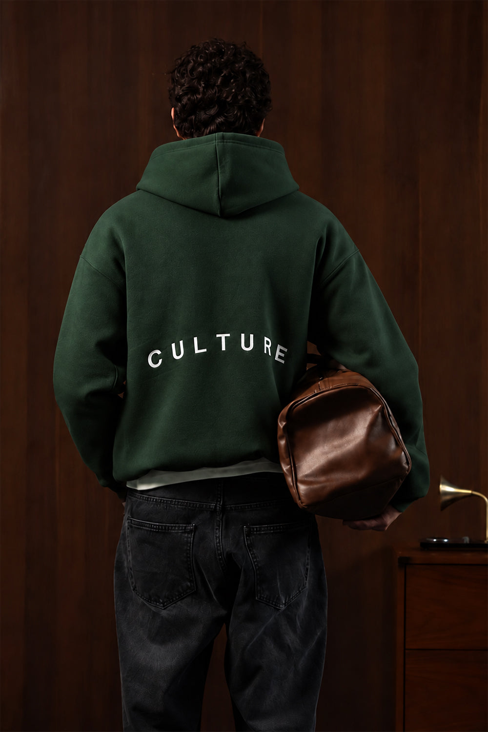IVAR Deep Forest Culture Heavy Fleece Hoodie – deep forest heavy fleece hoodie, view 3