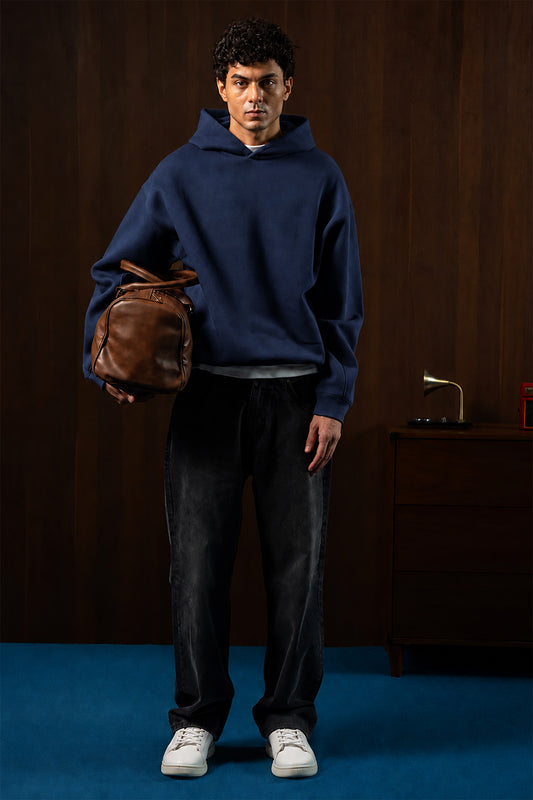 IVAR Navy Culture Heavy Fleece Hoodie