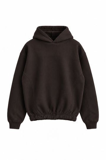 IVAR Brown Culture Heavy Fleece Hoodie – men's brown heavy fleece hoodie