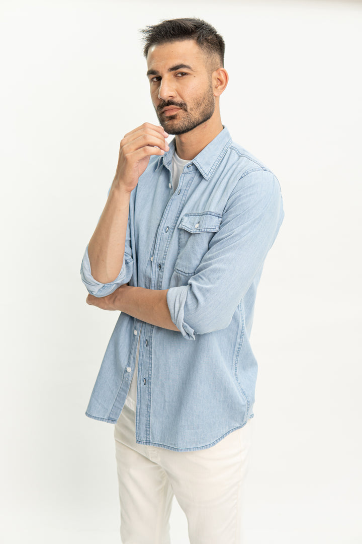 IVAR® Light Blue AeroDenim Shirt