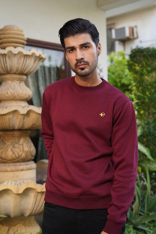 Maroon sweatshirt - Premium Cotton Fleece