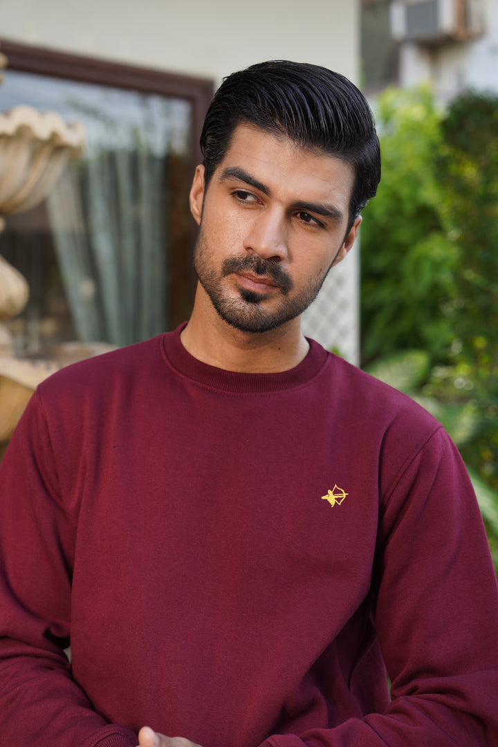 Maroon sweatshirt - Premium Cotton Fleece