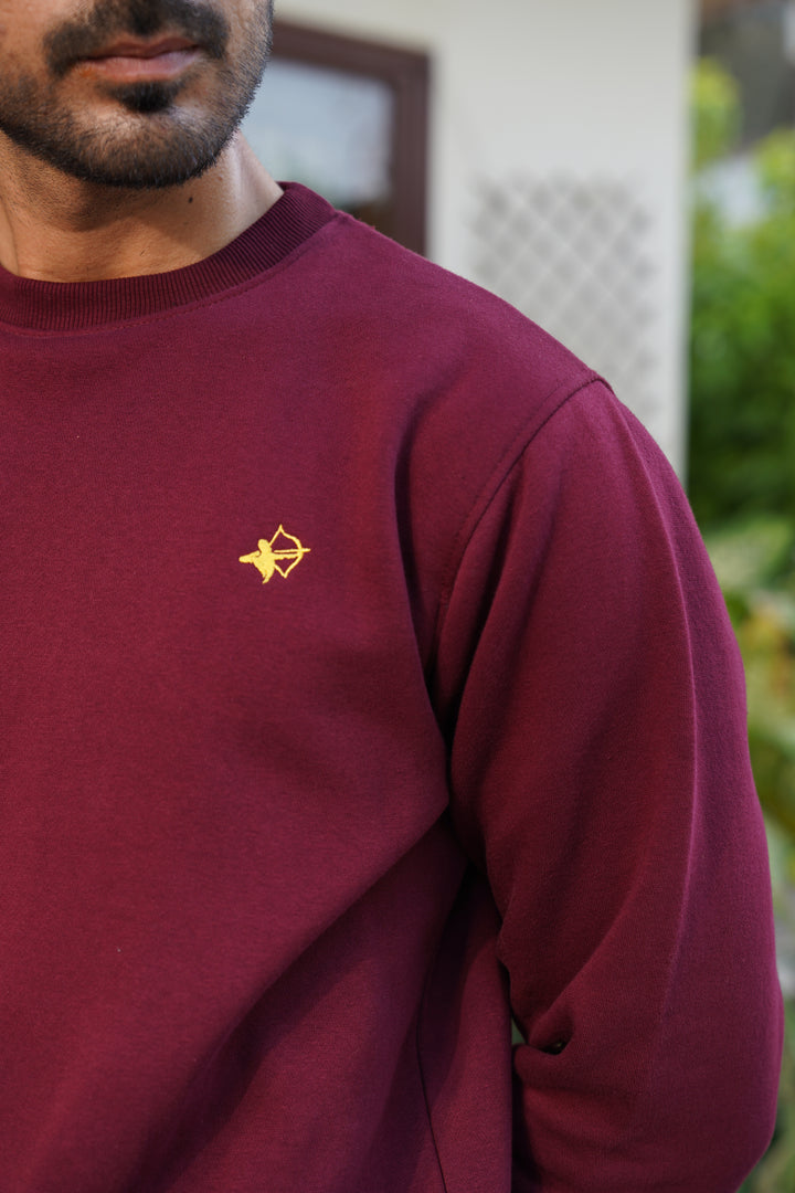 Maroon sweatshirt - Premium Cotton Fleece