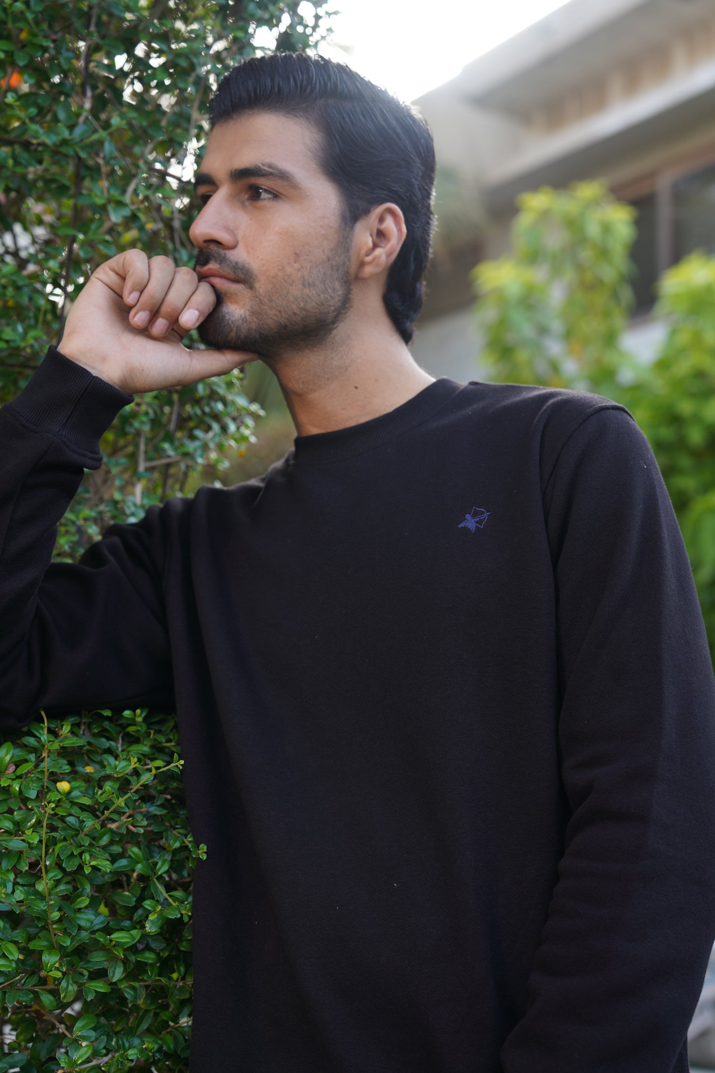 Black sweatshirt - Premium Cotton Fleece