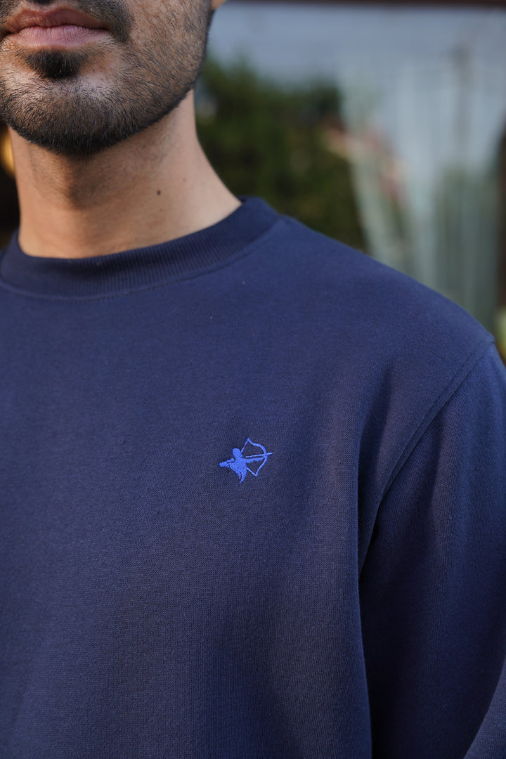 Navy sweatshirt - Premium Cotton Fleece