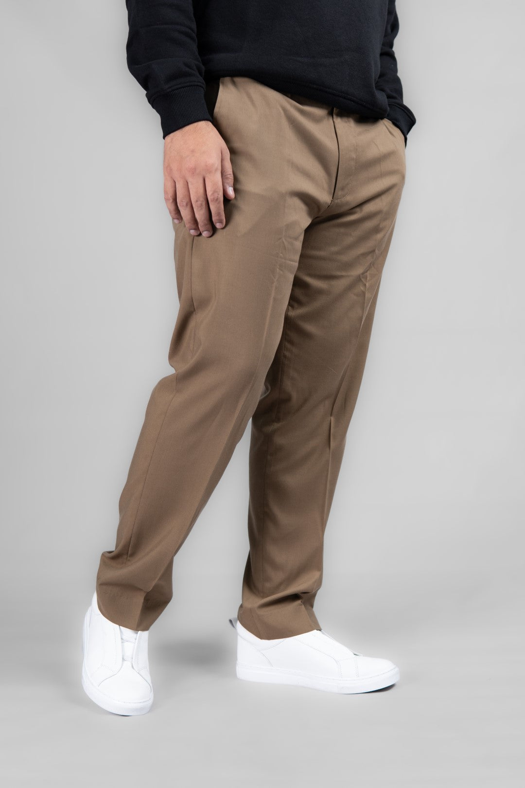 IVAR® Relaxed Fit Camel Brown Adjustable Pants