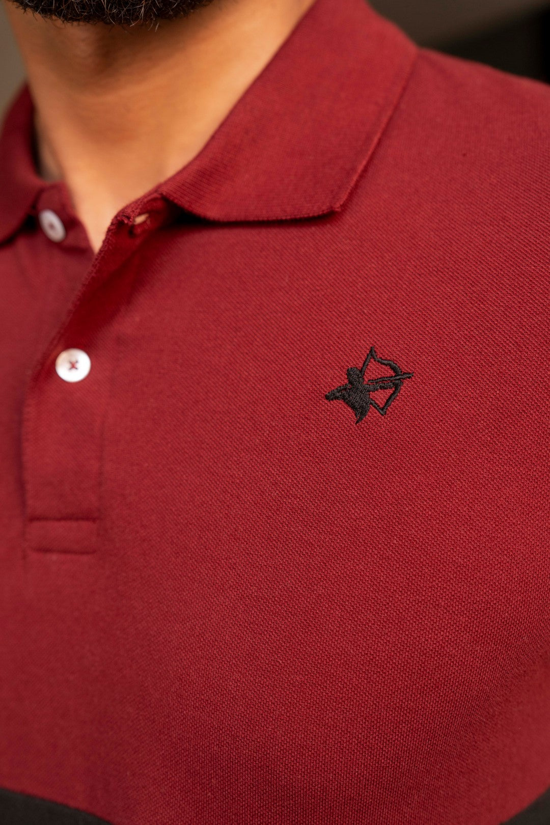 IVAR® Red & Black Duo Tone Polo