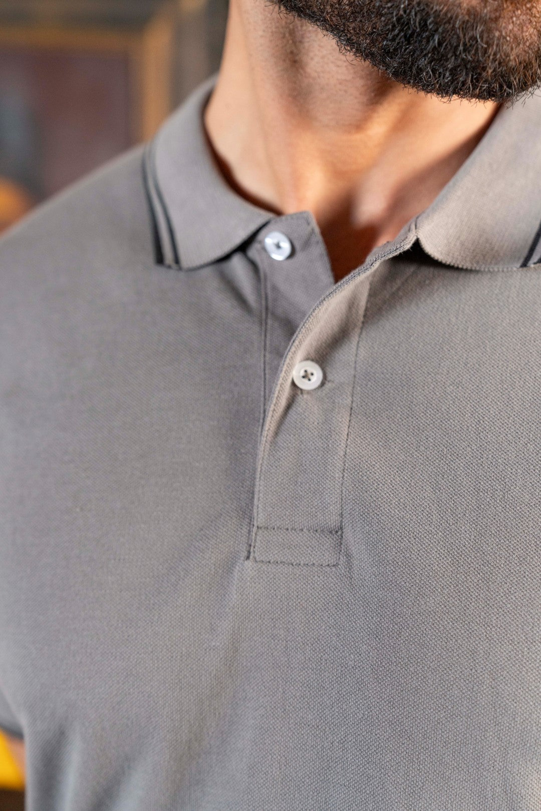 IVAR® Charcoal with Black Rib Polo