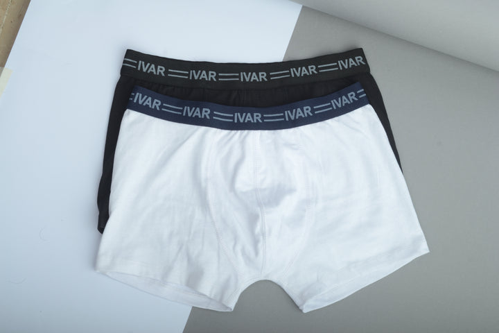 Black & White Stretchable Boxer (Save 10% on Pack of 2)