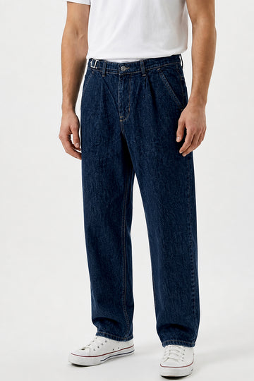 IVAR® Dark Blue Pleated Gurkha Denim
