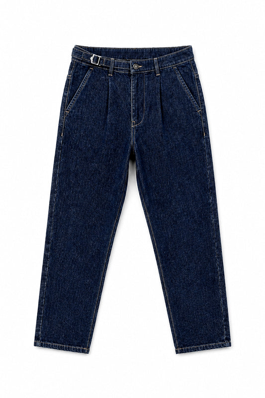 IVAR® Dark Blue Pleated Gurkha Denim