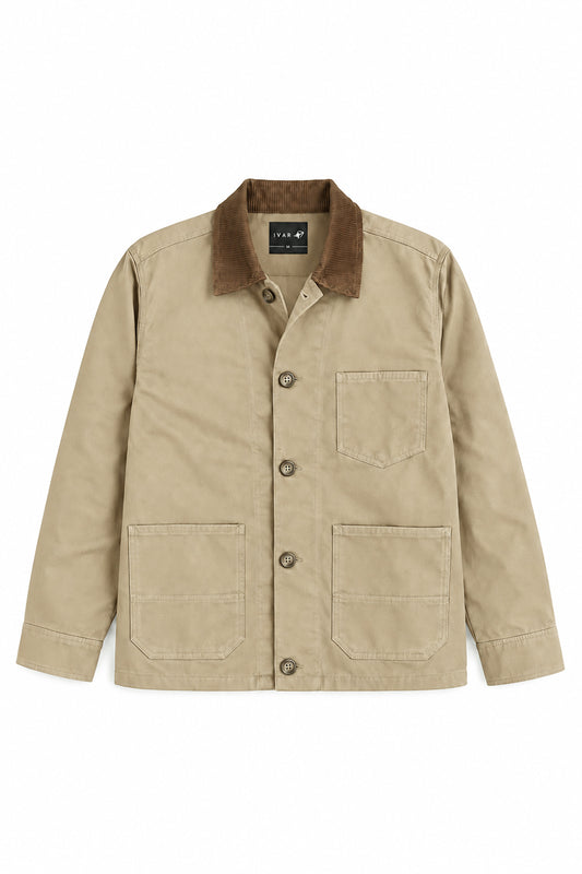 IVAR Camel Dockyard Jacket - Front View - IVAR Clothing