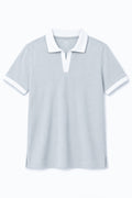 IVAR Mist Drop Needle Polo - Front View - IVAR Clothing