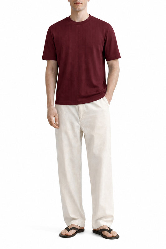 IVAR® Maroon Drop Needle Tshirt