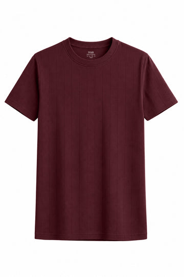 IVAR® Maroon Drop Needle Tshirt