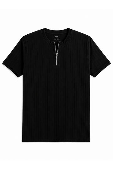 IVAR® Black Dropneedle Zipper Henly