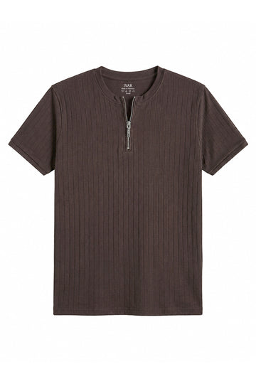 IVAR® Brown Dropneedle Zipper Henly