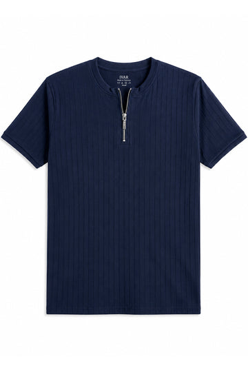 IVAR® Navy Dropneedle Zipper Henly