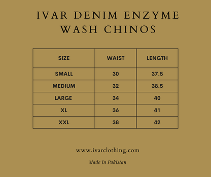 IVAR® Tan Brown Enzyme Wash Chino