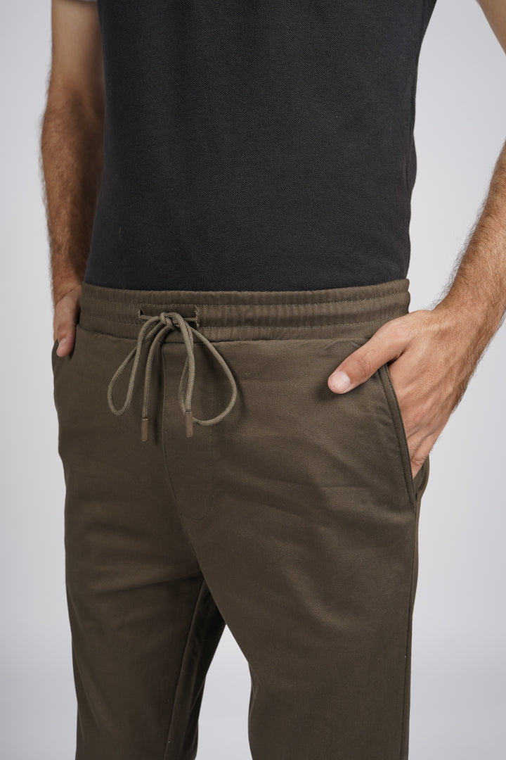 Olive AO Chino Pant Open Cuff Bottom (Cotton Twill Stretch Fabric)