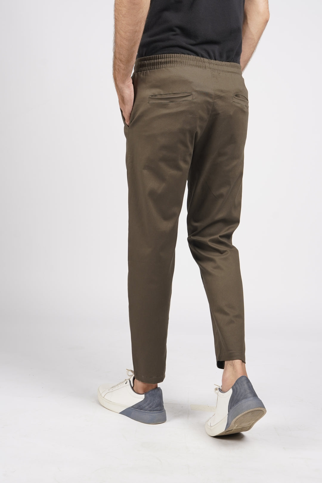 Olive AO Chino Pant Open Cuff Bottom (Cotton Twill Stretch Fabric)