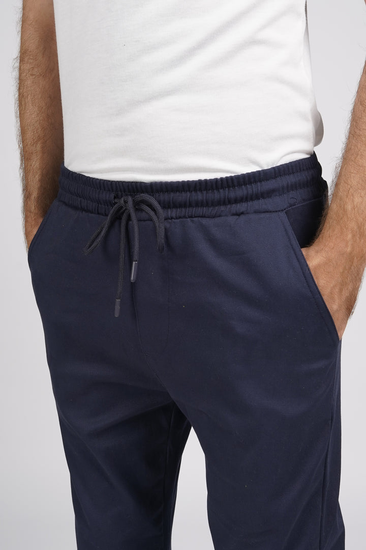 Navy AO Chino Pant Open Cuff Bottom (Cotton Twill Stretch Fabric)