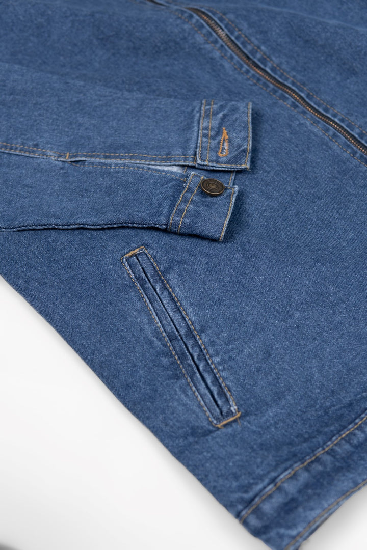 IVAR® Oversized Light Blue Denim Zipper