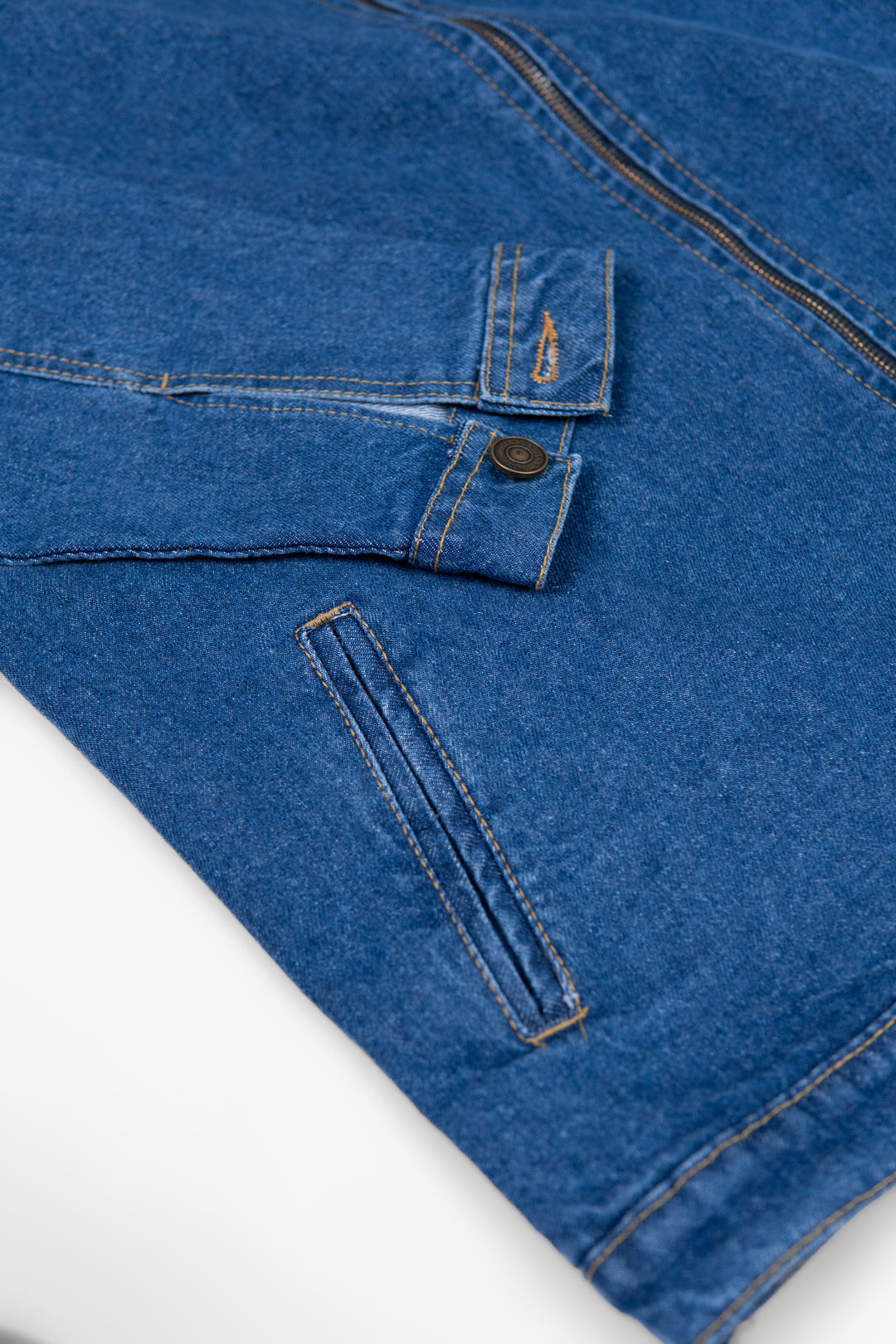 IVAR® Oversized Medium Blue Denim Zipper