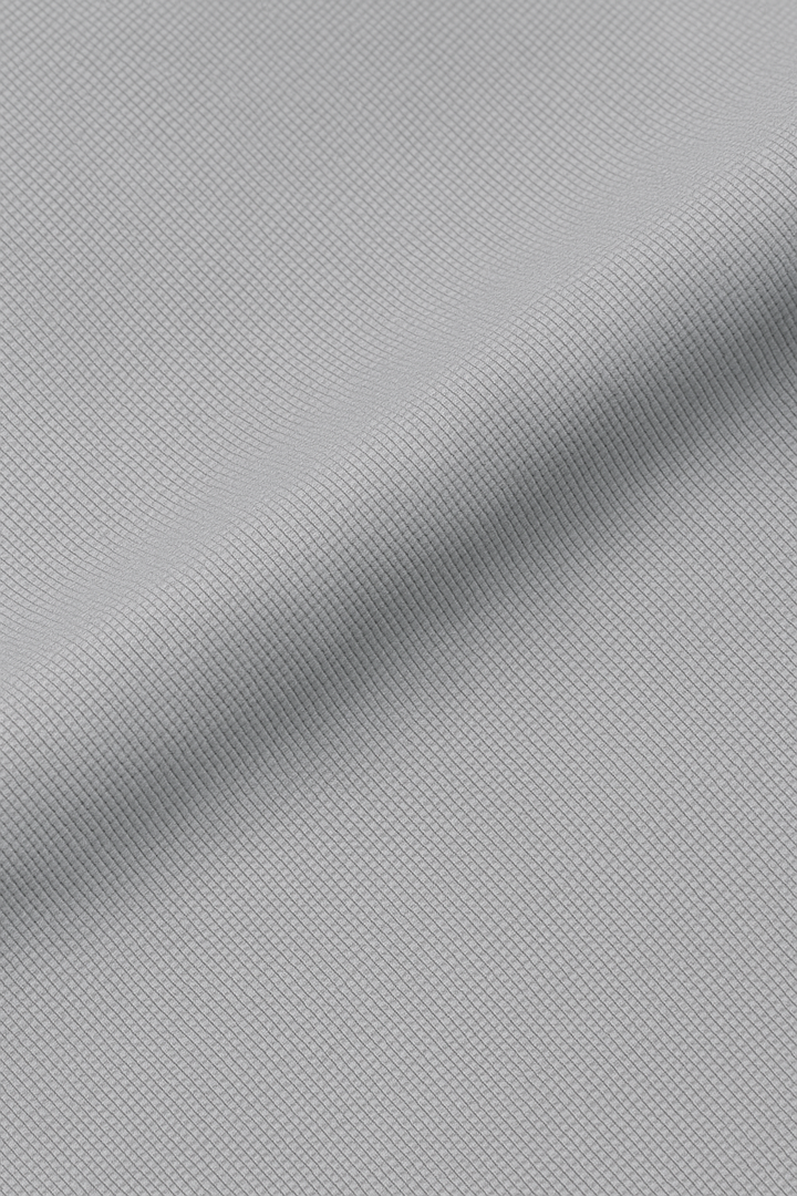 IVAR®  Glacier Grey Jacquard Cuban Collar Shirt