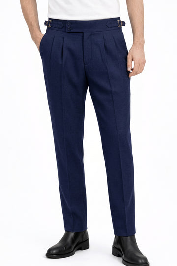 IVAR® Royal Blue Pleated Gurkha Pants