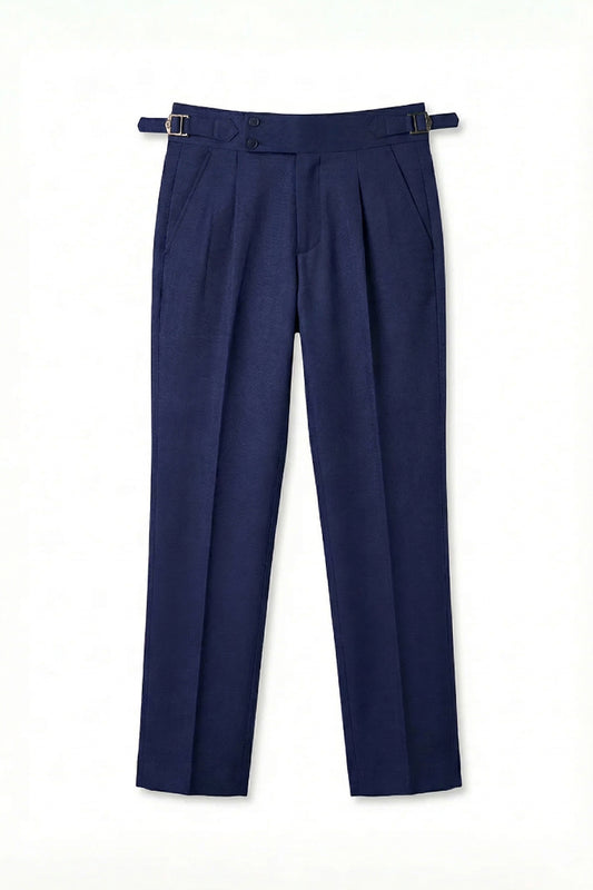 IVAR® Royal Blue Pleated Gurkha Pants