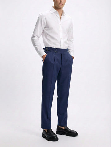 IVAR® Royal Blue Pleated Gurkha Pants