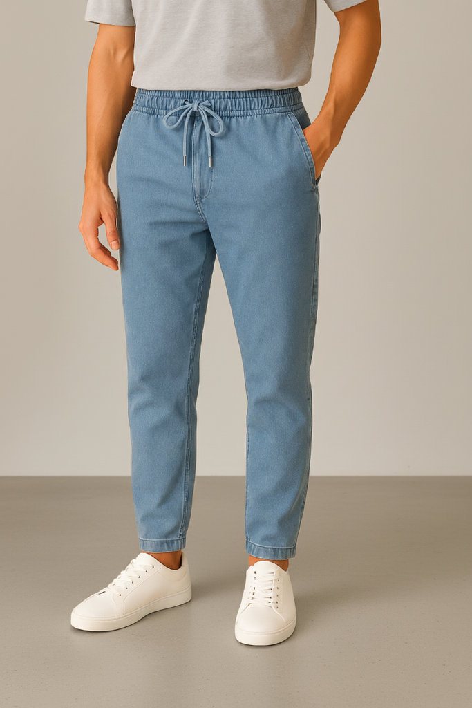 IVAR® AO Light Blue Denim Joggers – ivarclothing