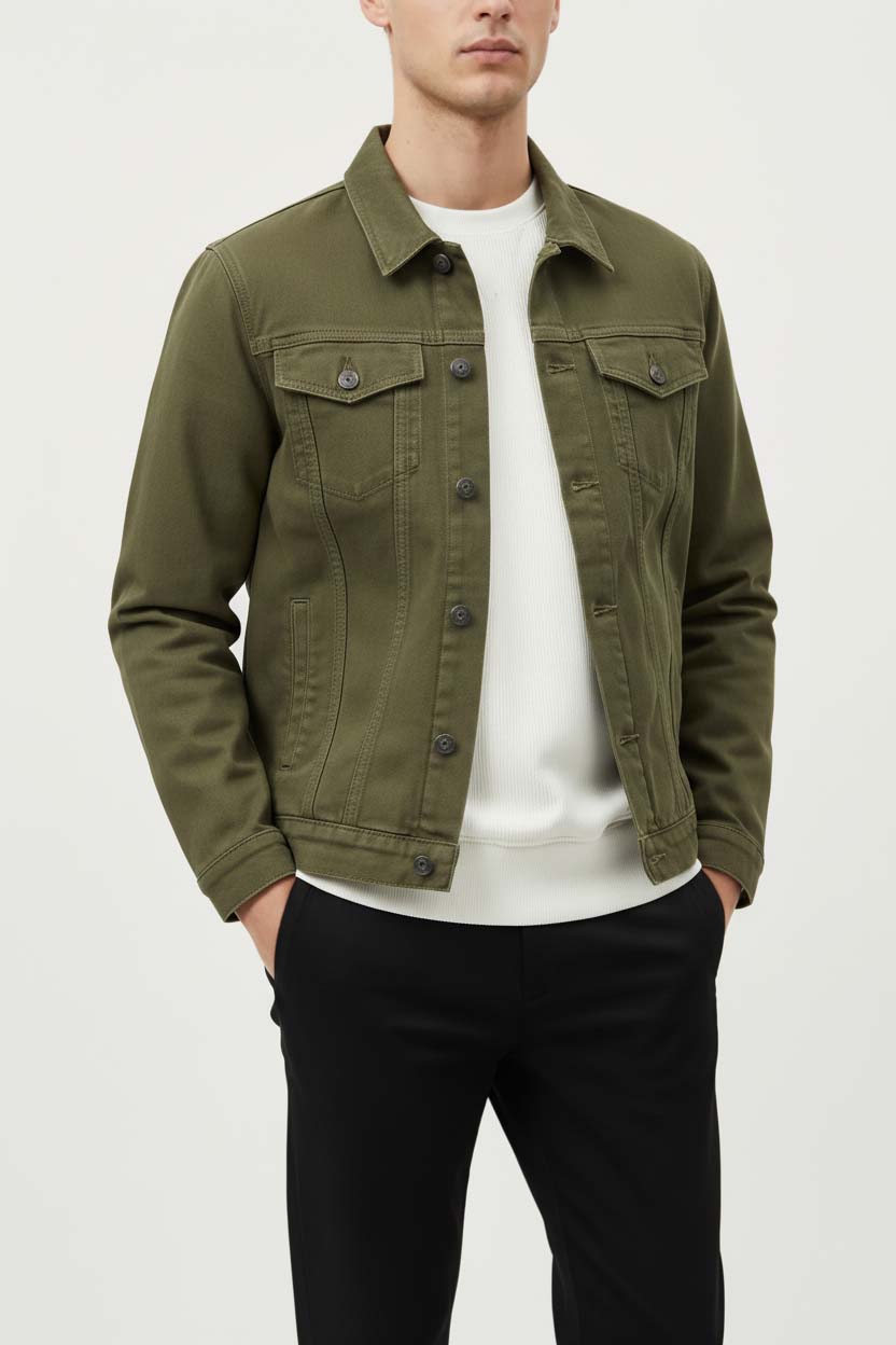IVAR® Olive Green Denim Jacket