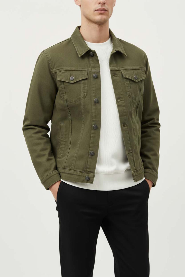IVAR® Olive Green Denim Jacket