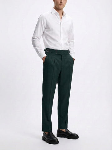 IVAR® Dark Green Pleated Gurkha Pants
