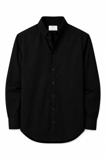 IVAR® Black Gentleman Button Down Shirt