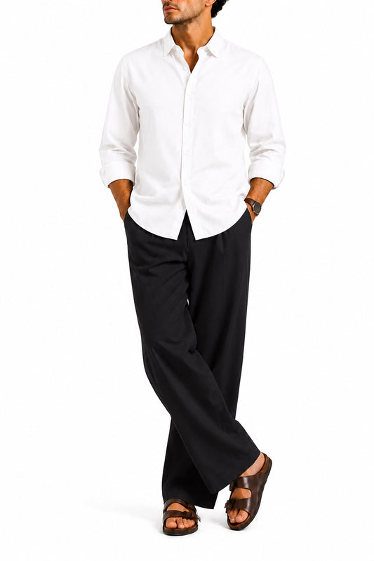 IVAR® Milk White Gentleman Button Down Shirt
