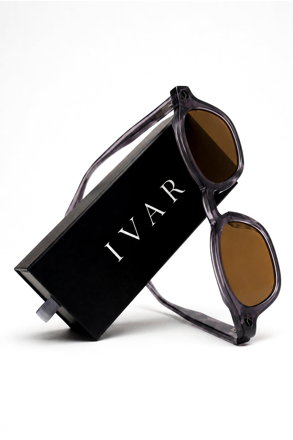 Ivar Graphite Glasses - Folded with Case - IVAR Clothing