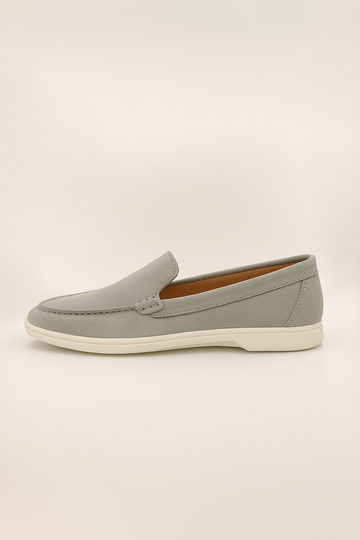 IVAR® Grey Suede Loafers